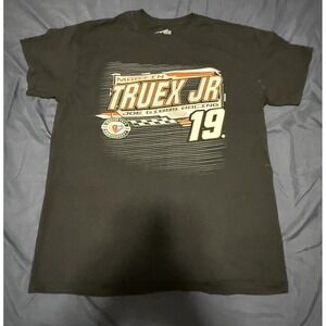 Martin Truex Jr  #19 Car T-Shirt Black Size Large